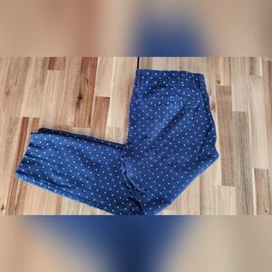Old Navy Women's Navy Polka Dot Pixie Chinos